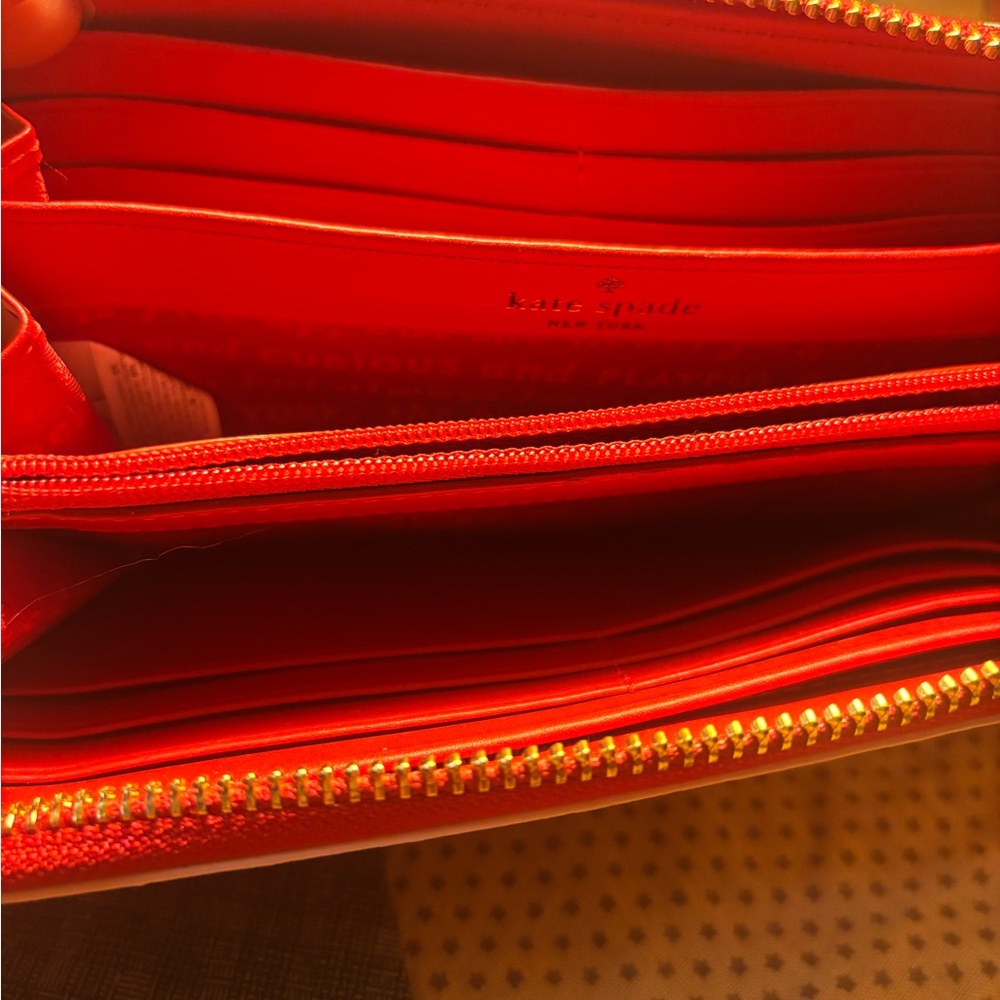 Kate Spade Heart Confetti Zip Around Wallet - Picture 4 of 7